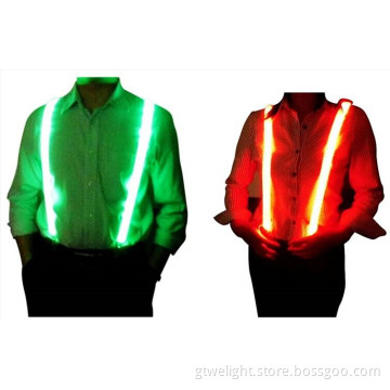 Different Colors LED Light Suspenders